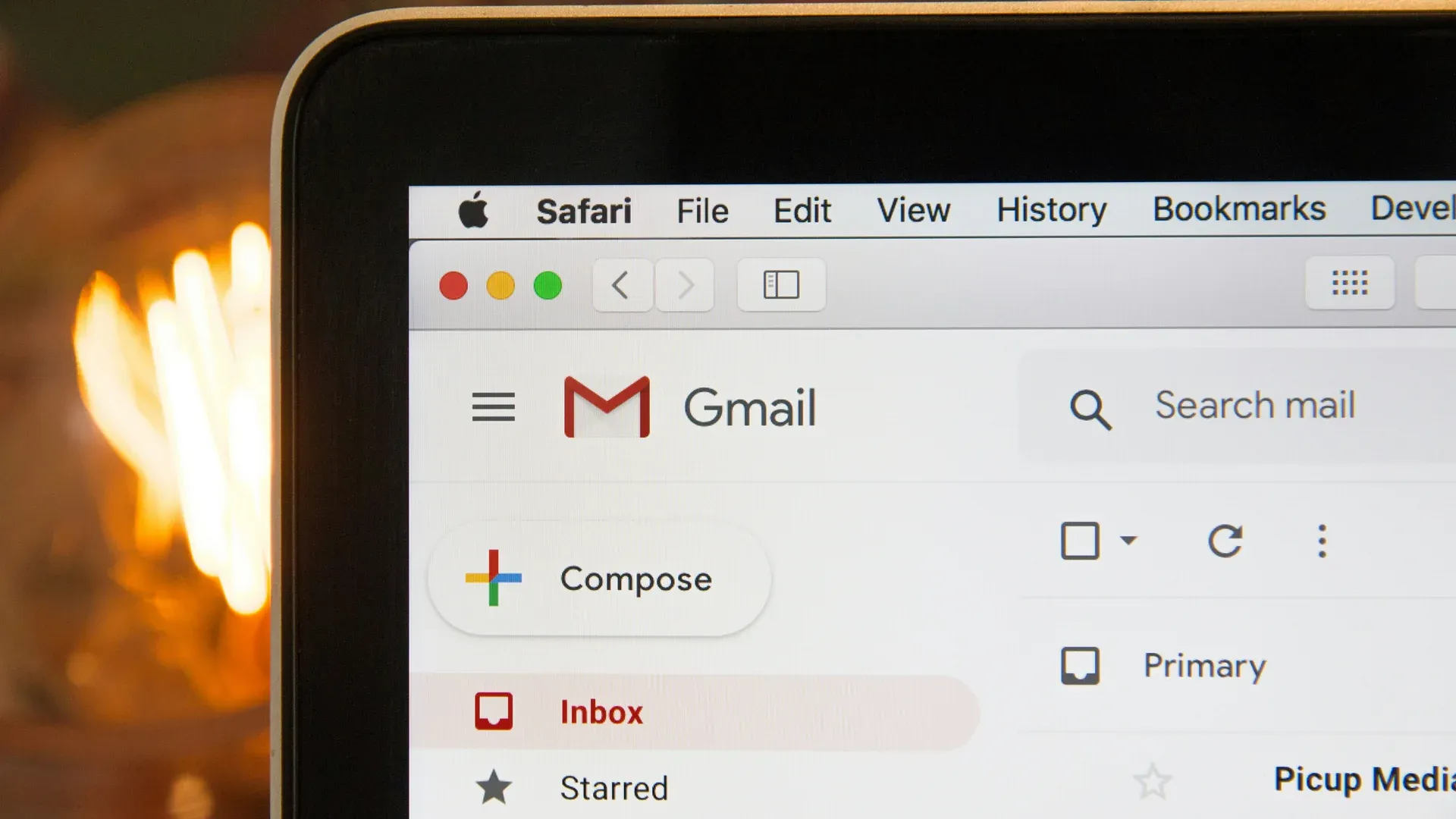 Best email enrichment tools in 2026: a laptop screen showing a Gmail inbox